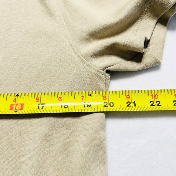 DKNY Men's Stretch Pullover Short Sleeve Khaki Soft T-shirt Size Medium NWT - Picture 8 of 9